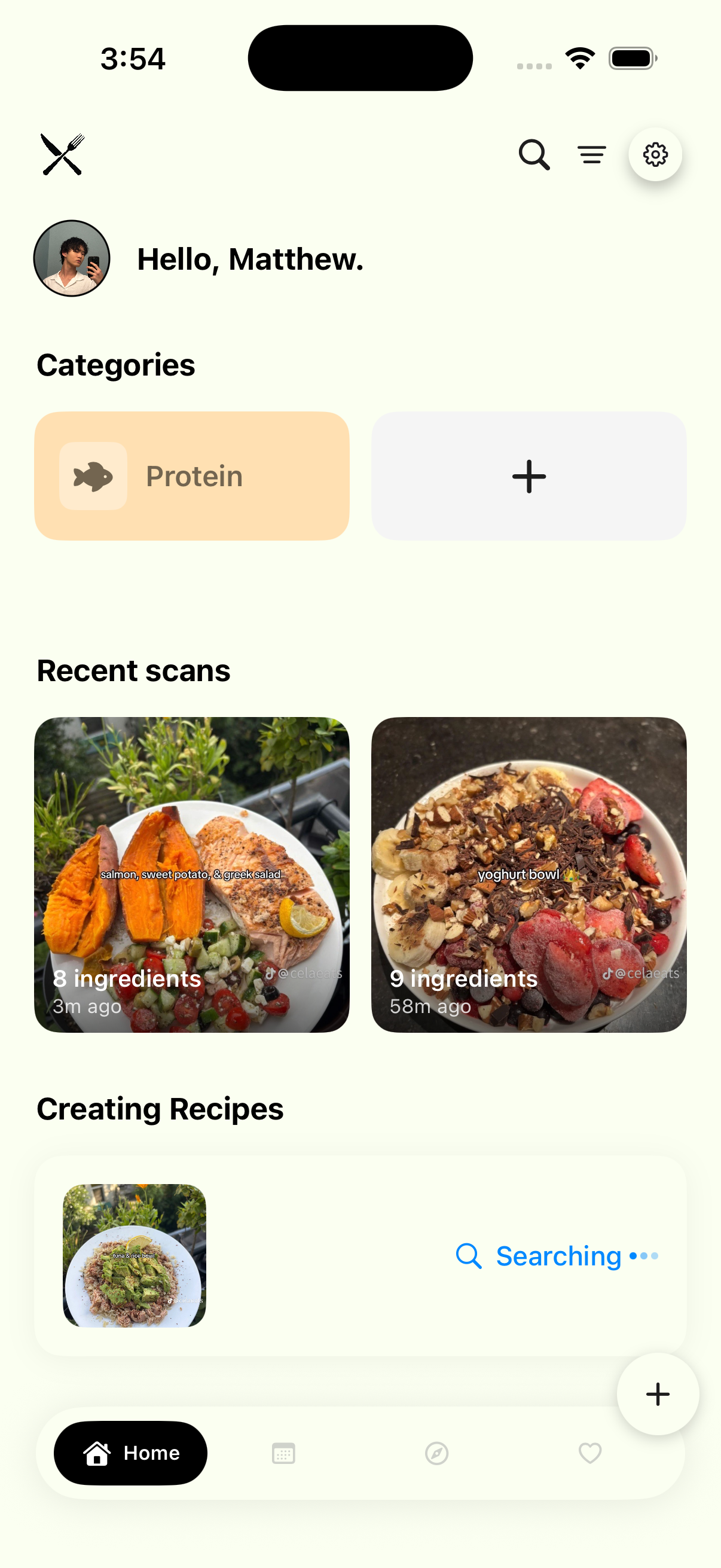 App screen