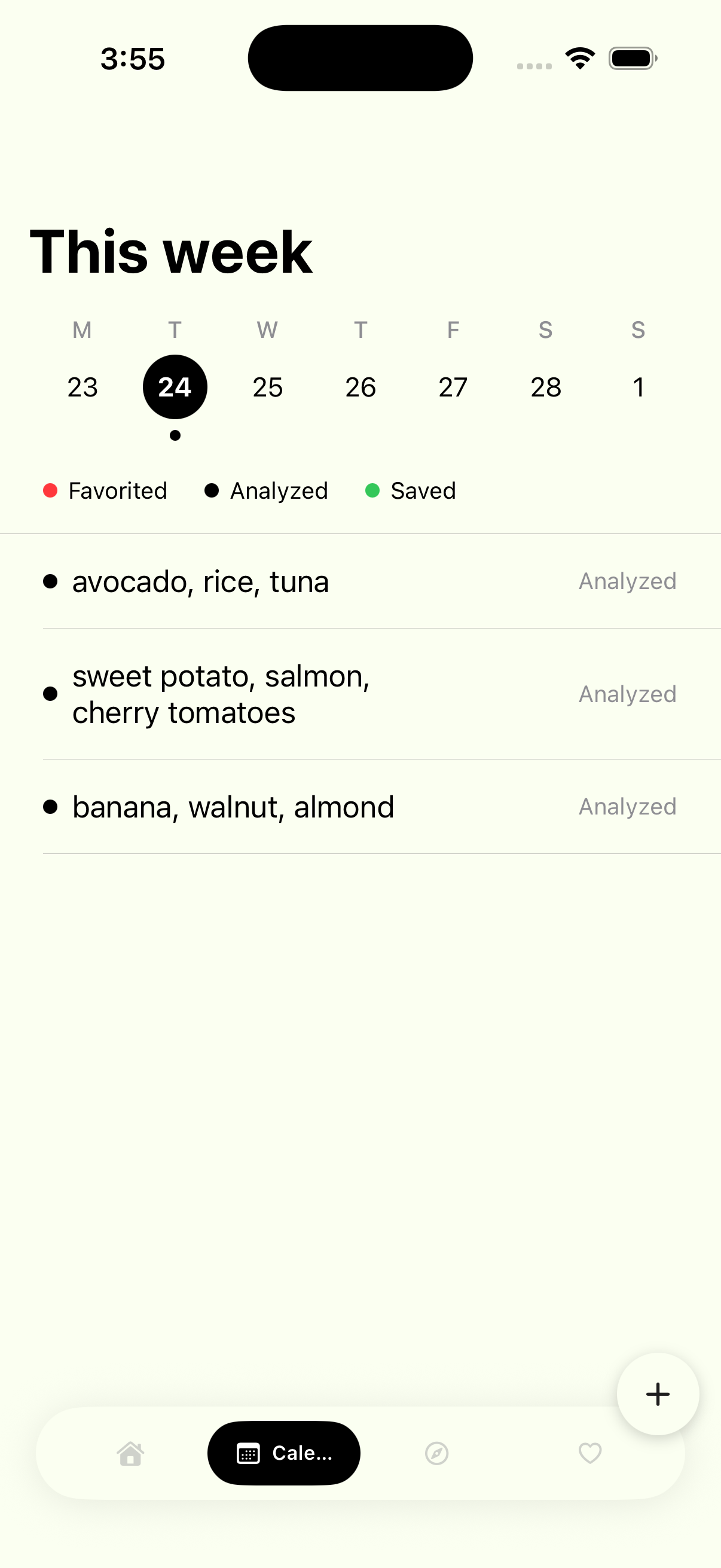 App screen